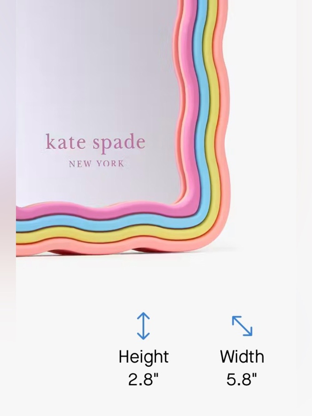 Kate Spade New York Rainbow Silicone Mirrored iPhone 15 Pro Case - Picture 5 of 7